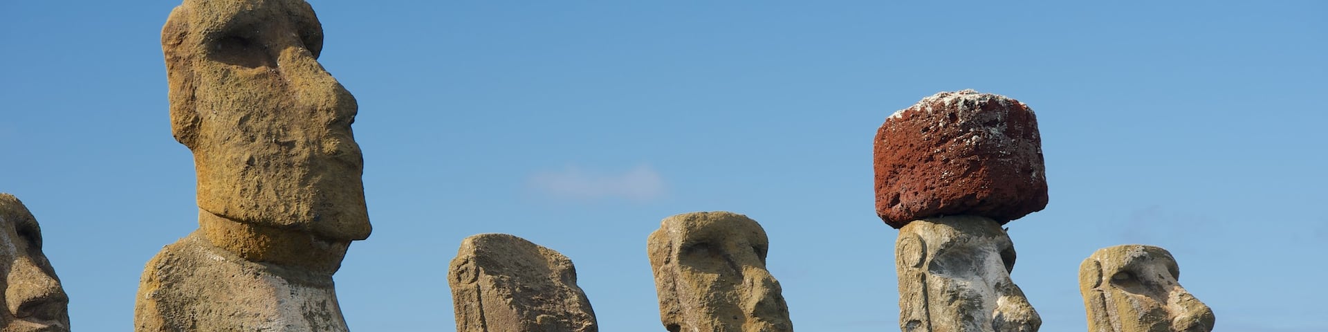 Ahu Tongariki showing heritage elements and a statue or sculpture