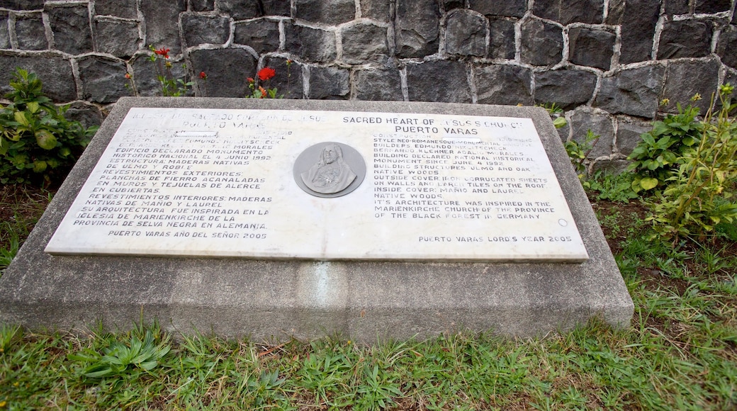 Church of the Sacred Heart showing signage