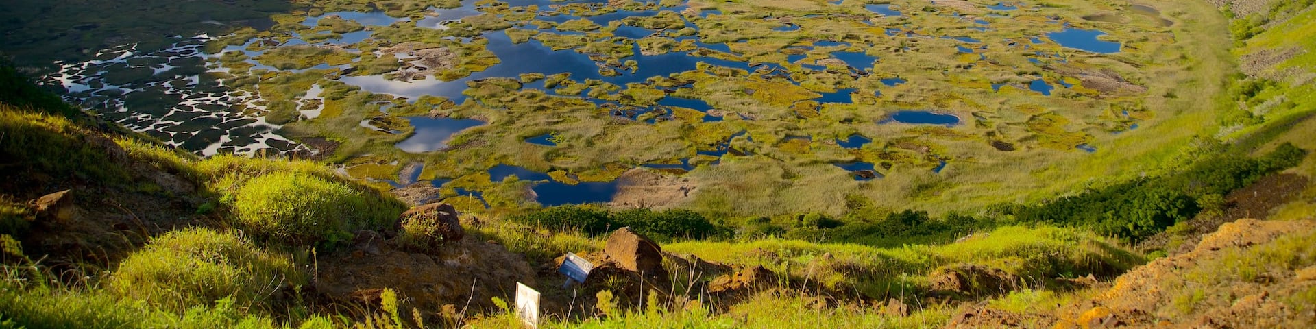 Ranu Kau mit einem ruhige Szenerie, allgemeine Küstenansicht und Sumpfgebiet