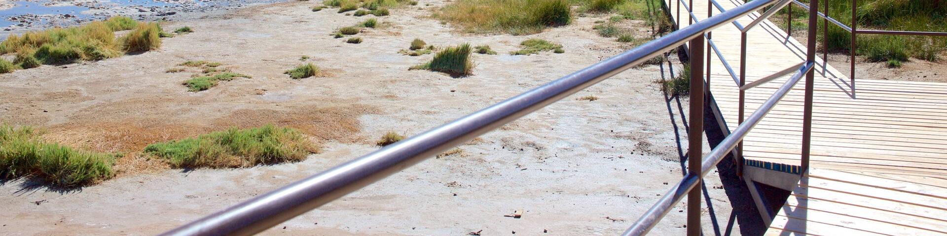 Cejar Lagoon which includes tranquil scenes, landscape views and a lake or waterhole