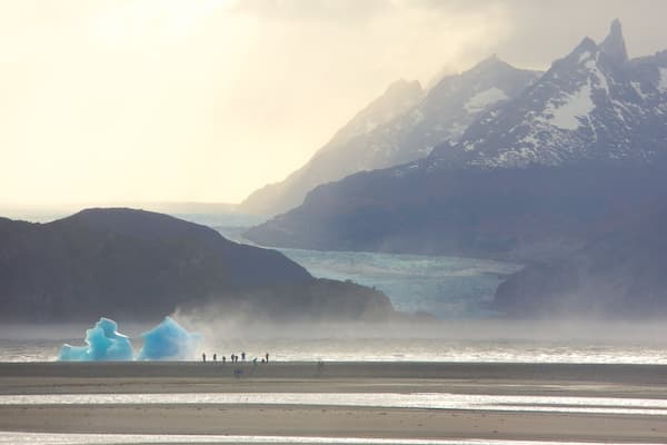 Torres Del Paine which includes tranquil scenes, a lake or waterhole and mountains