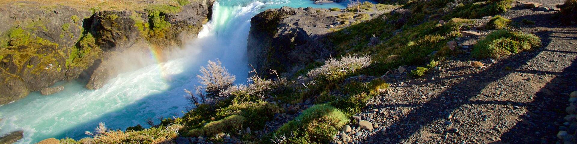 Torres Del Paine showing a cascade, a river or creek and tranquil scenes