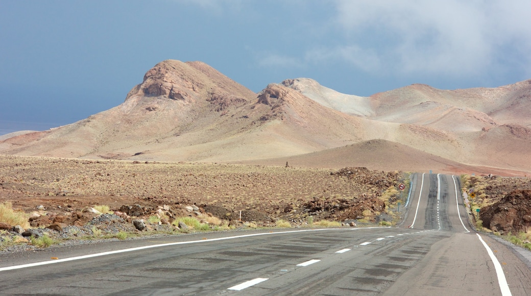 Chile que incluye paisajes desérticos y situaciones tranquilas