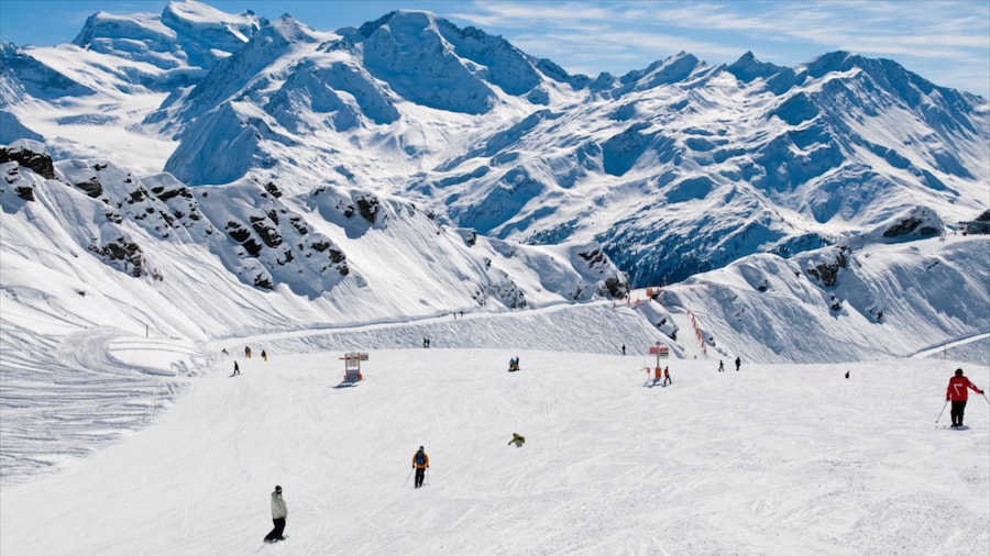 Verbier Ski Resort featuring landscape views, snow and snow skiing
