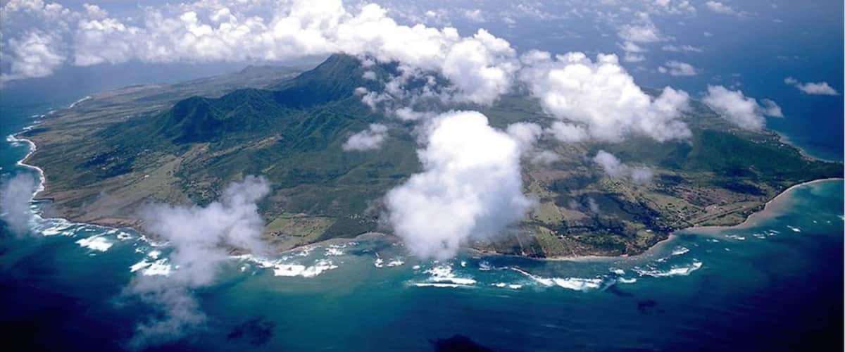 Nevis which includes general coastal views and island images