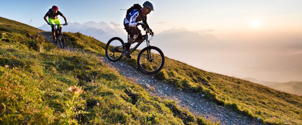 Hasliberg which includes mountain biking as well as a small group of people