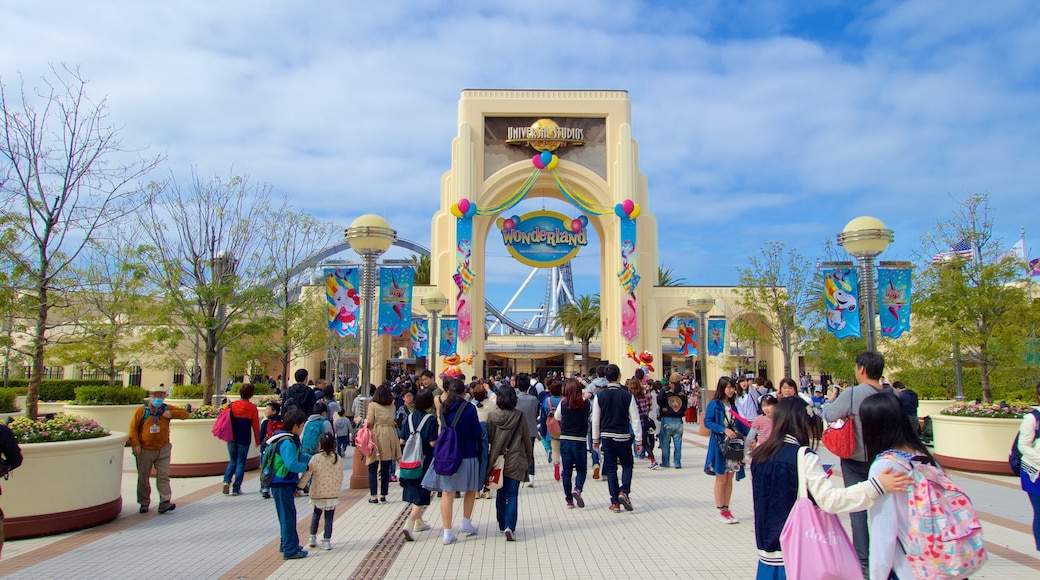 Konohana featuring rides, street scenes and signage