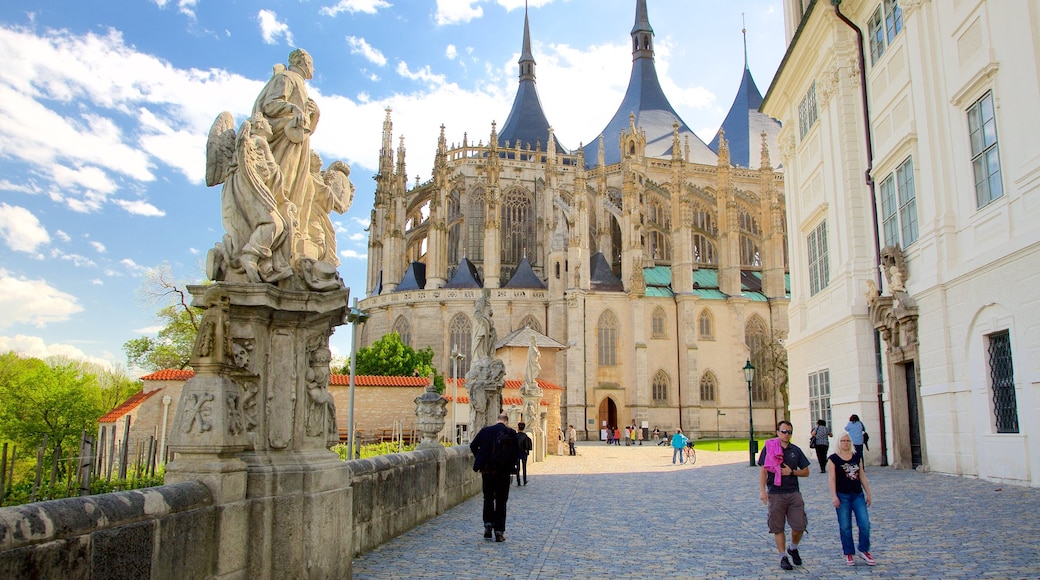 Church of St. Barbara which includes heritage elements, a city and heritage architecture