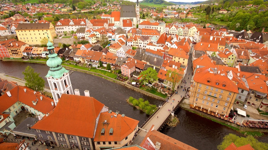 South Bohemia which includes a city and a river or creek