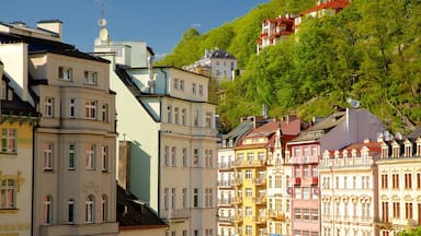 Karlovy Vary mostrando città