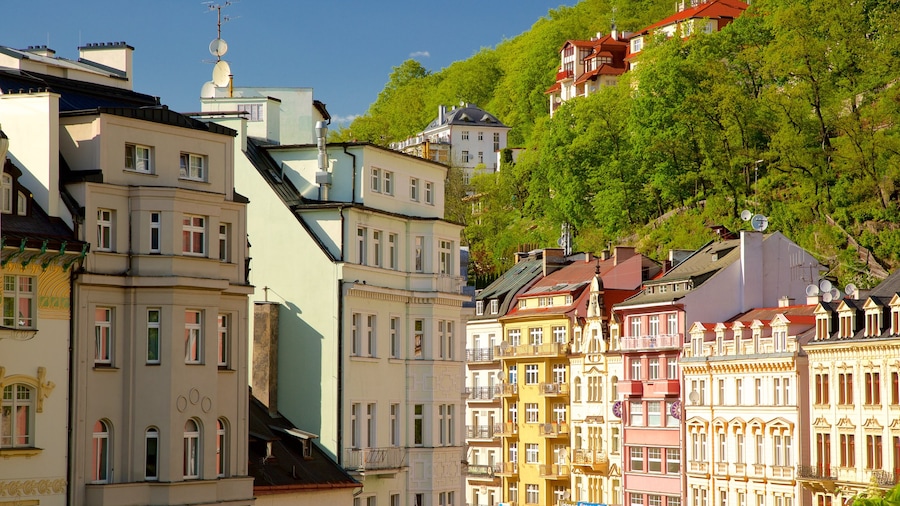 Karlovy Vary som viser en by
