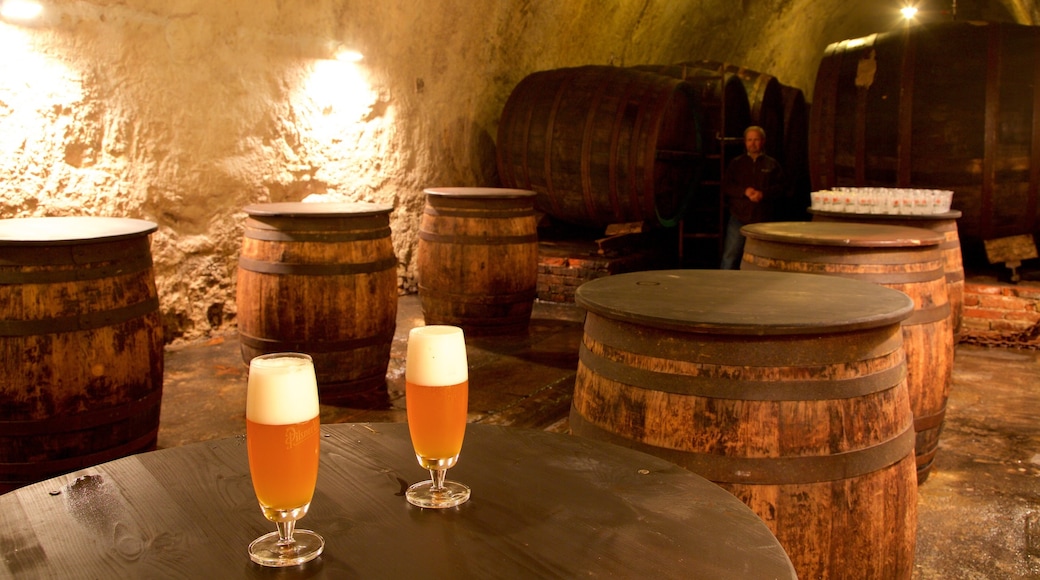 Pilsner Urquell Brewery featuring interior views