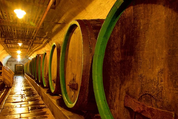 Pilsner Urquell Brewery welches beinhaltet Innenansichten