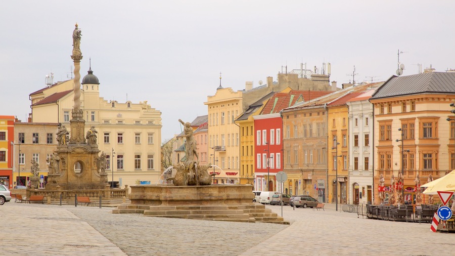 Olomouc which includes a square or plaza and a city