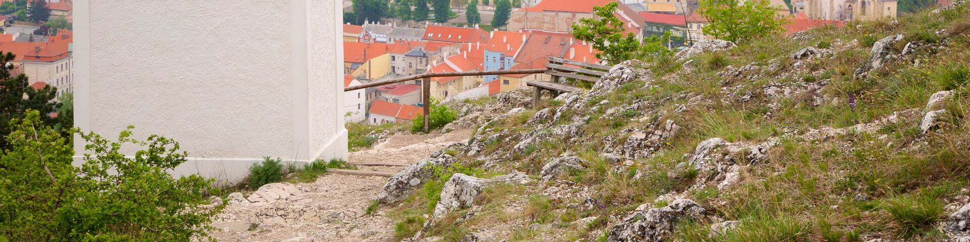 South Moravian which includes farmland and a city