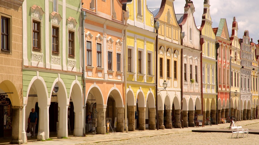 Telč que inclui uma cidade