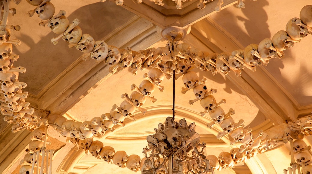 Sedlec Ossuary showing interior views and heritage elements