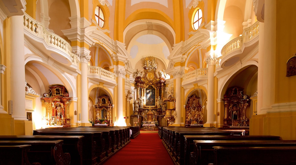 Igreja de Santa Maria Madalena que inclui elementos de patrimônio, vistas internas e uma igreja ou catedral