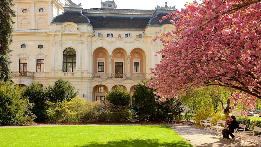 Teatro municipale di Karlovy Vary caratteristiche di giardino e oggetti d\'epoca