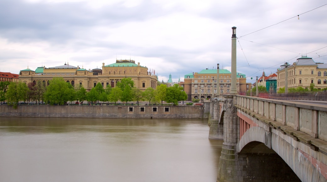 Prague featuring a city and a river or creek