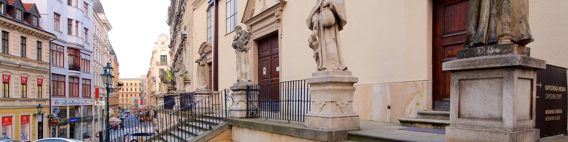 Brno featuring heritage elements and a city