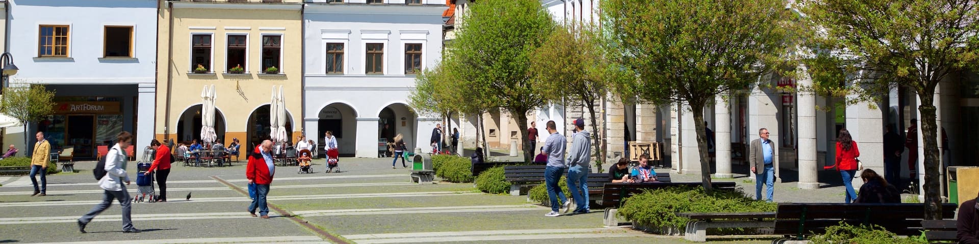 Marianske Namestie showing a square or plaza