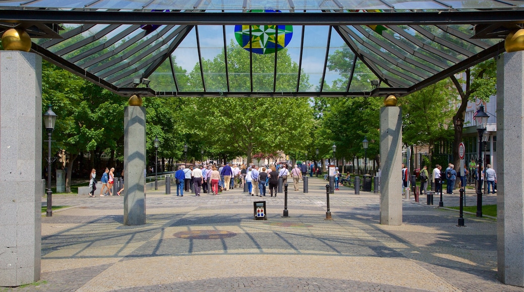 Plaza de Hviezdoslavovo mostrando un jardín y una plaza