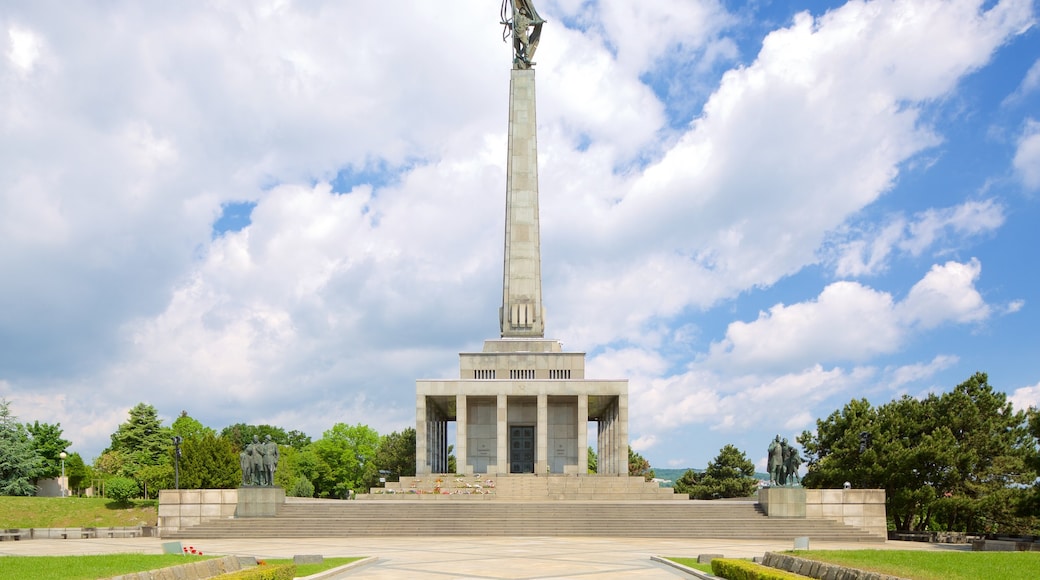 Slavin Monument showing a park and a monument