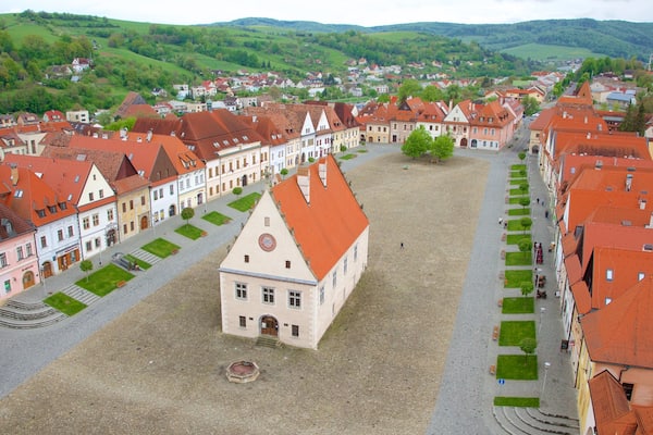 Bardejov Square which includes street scenes and a square or plaza