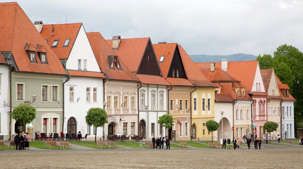 Bardejov Square which includes street scenes and a square or plaza