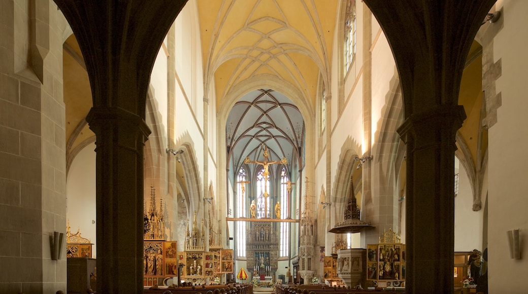 Church of St. Aegidius showing interior views, a church or cathedral and religious aspects