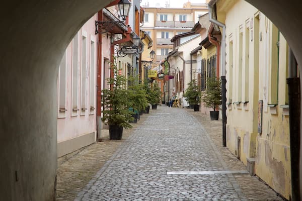 Kosice mit einem Straßenszenen