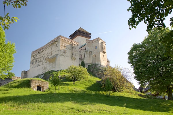 Slovakia featuring a garden, a castle and heritage elements