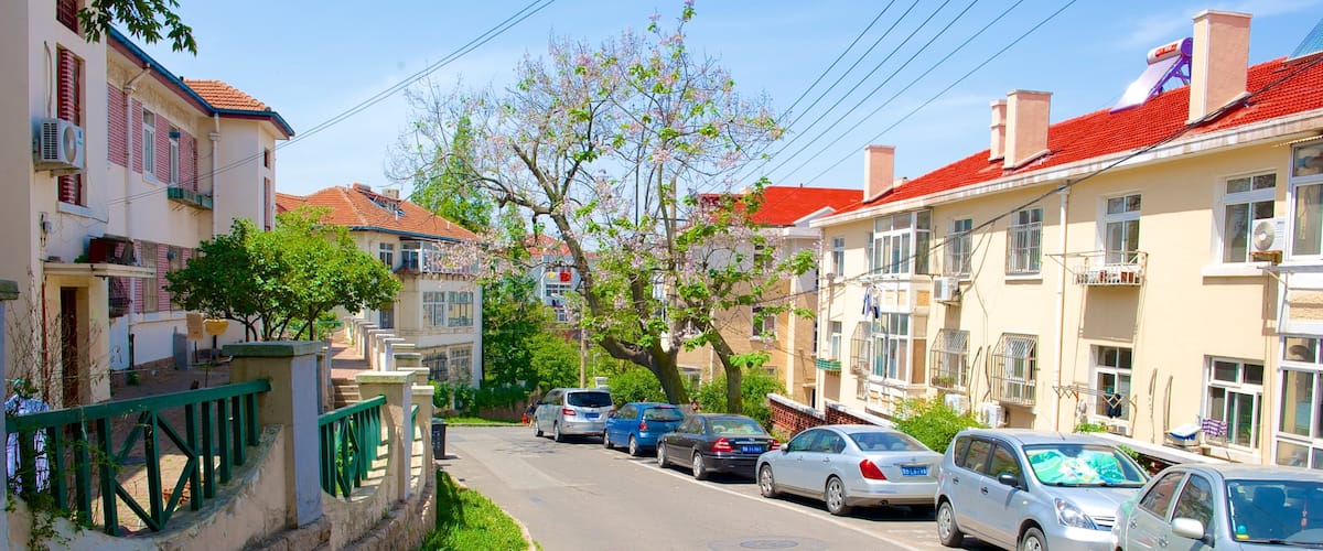 Qingdao showing a house and heritage architecture