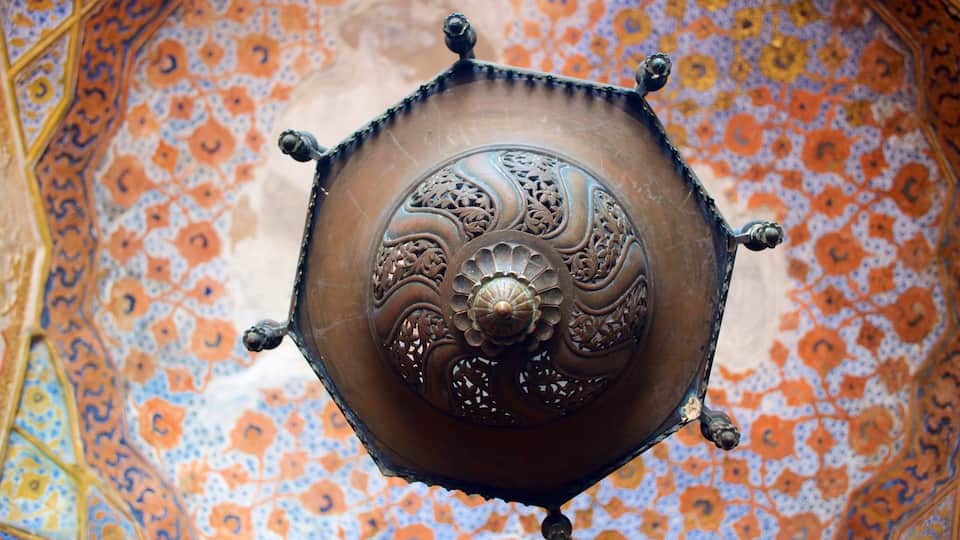 Sikandra showing interior views and a monument