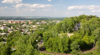 Vulcan Statue showing a city