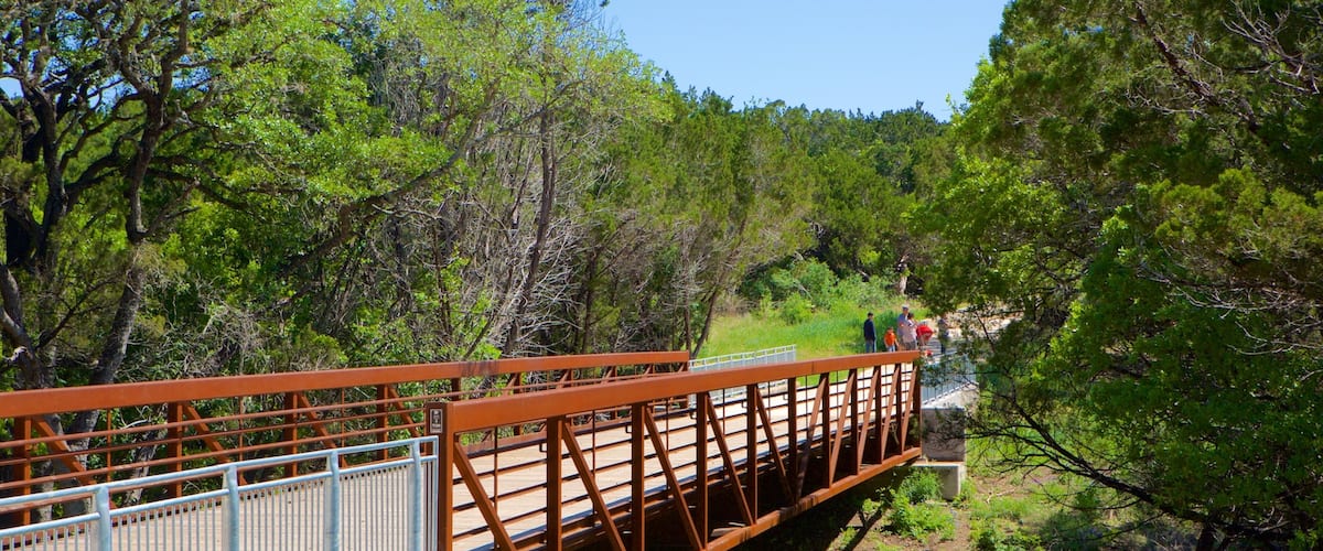 North Central Austin which includes a bridge and forests