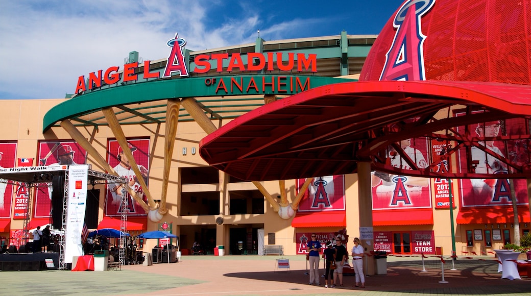 Anaheim showing a sporting event