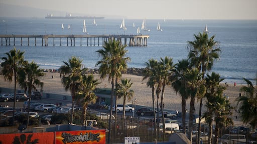 Venice Beach which includes a beach, sailing and general coastal views