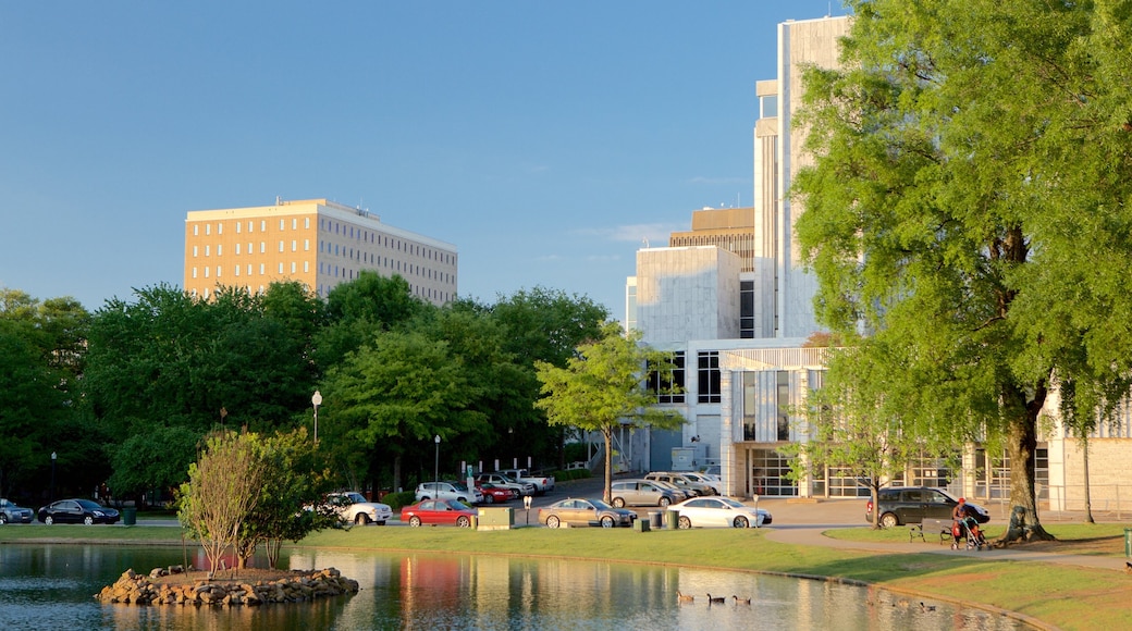 Huntsville featuring a park and a pond