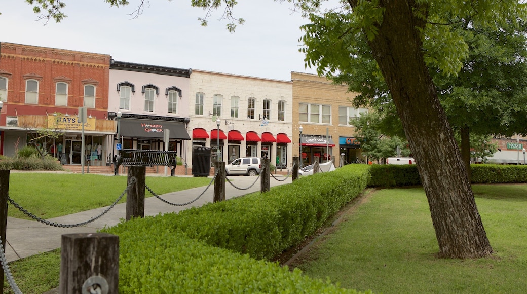 San Marcos showing a garden and heritage architecture