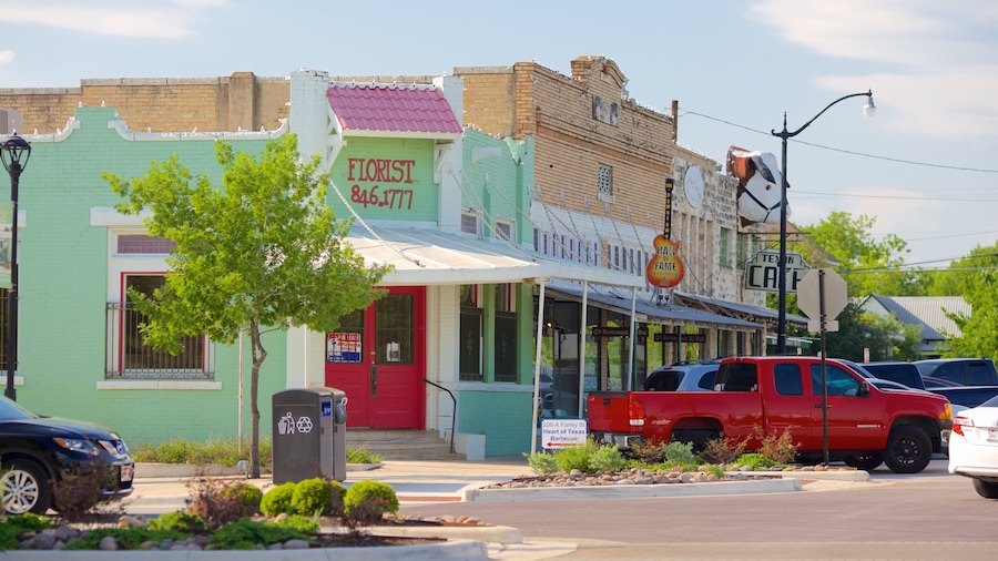 Hutto which includes a small town or village