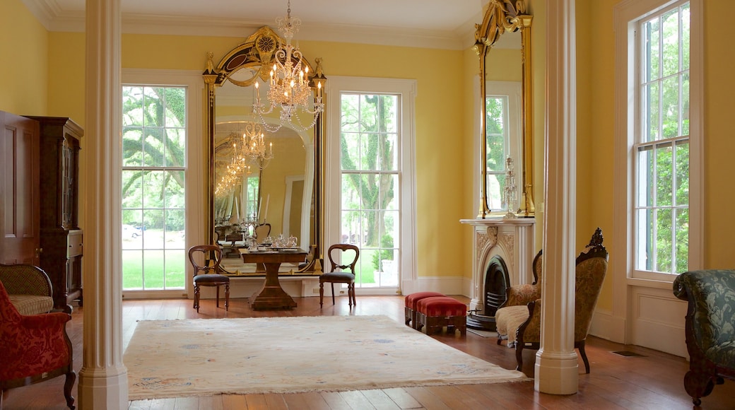 Bragg-Mitchell Mansion showing a house and interior views