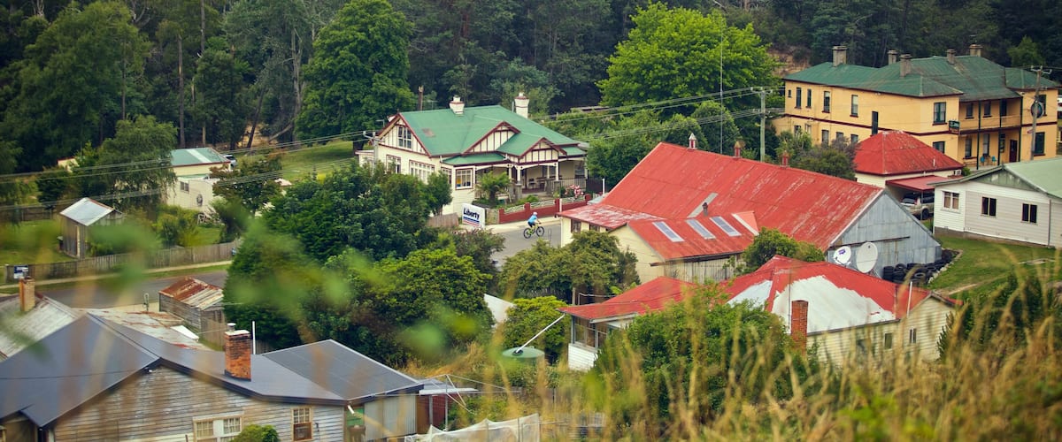 Derby featuring forests and a house