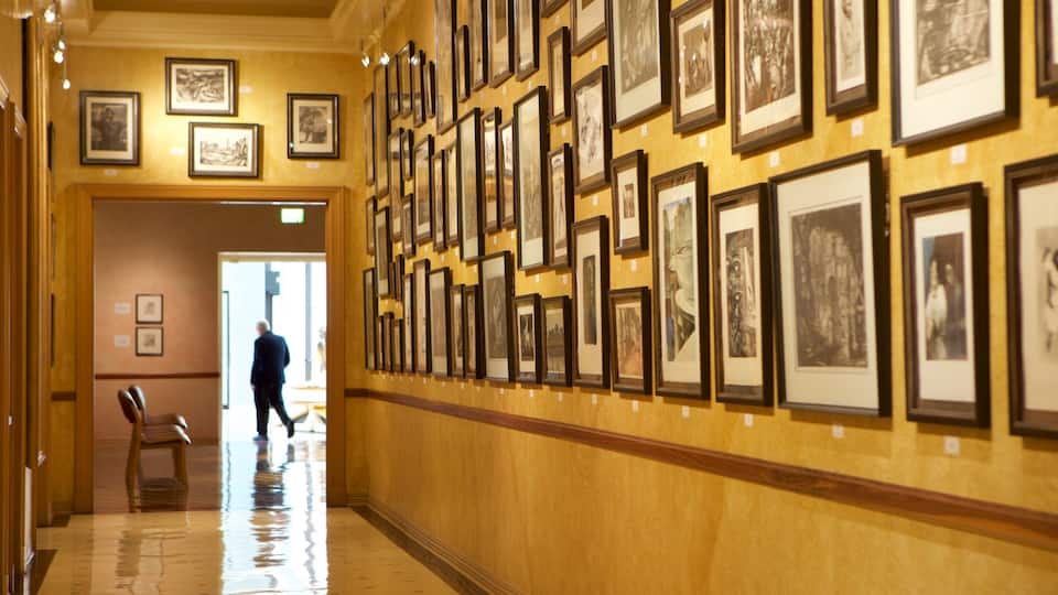 R.W. Norton Art Gallery ofreciendo vistas interiores y arte