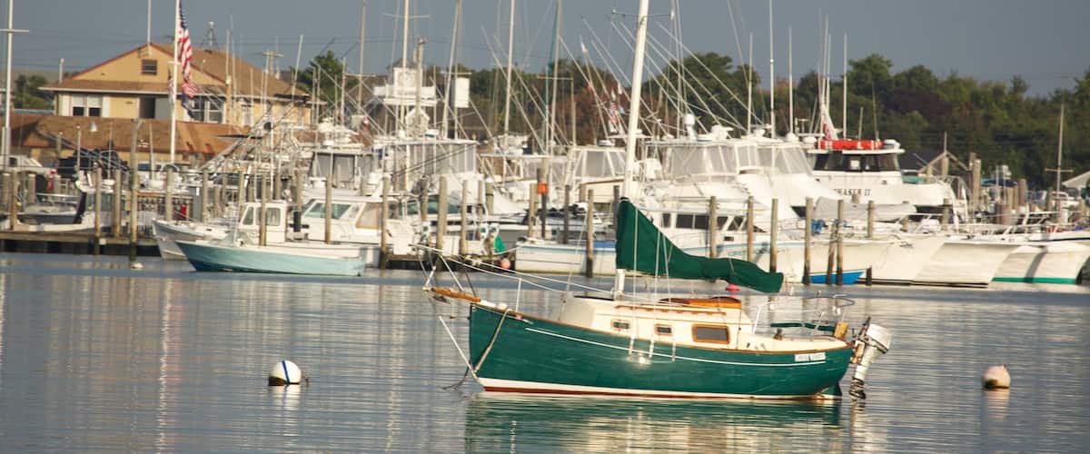 Long Island which includes a marina