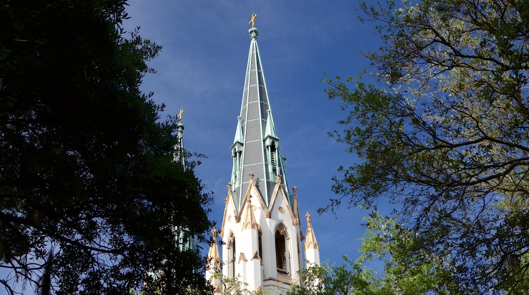 Cathedral of St. John the Baptist ofreciendo una iglesia o catedral, patrimonio de arquitectura y elementos religiosos