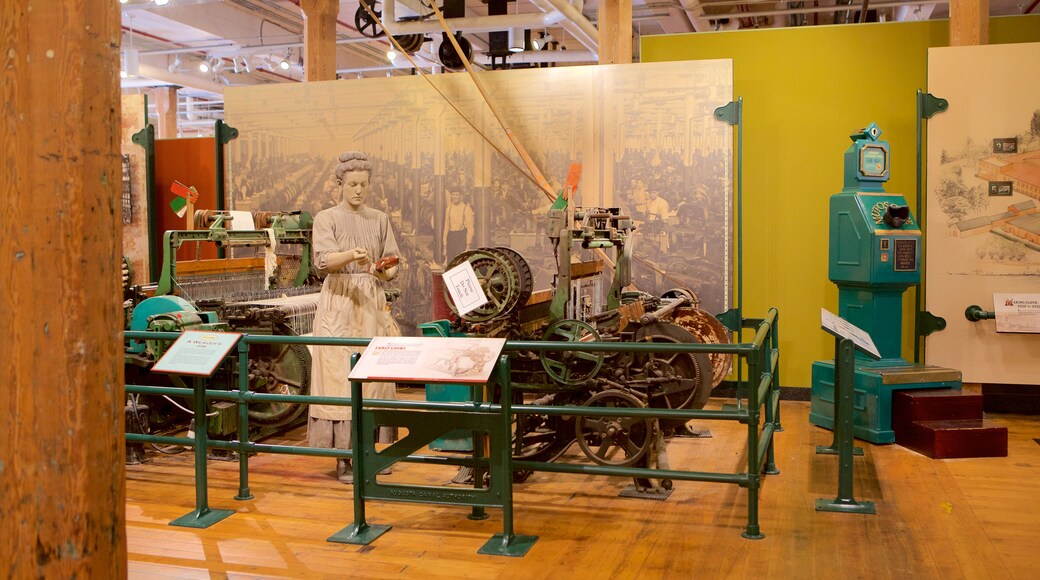 The Augusta Canal Interpretive Center at Enterprise Mill showing interior views