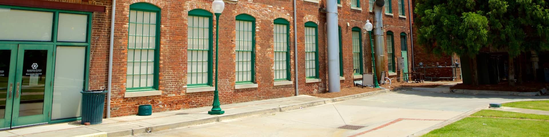 The Augusta Canal Interpretive Center at Enterprise Mill featuring heritage architecture