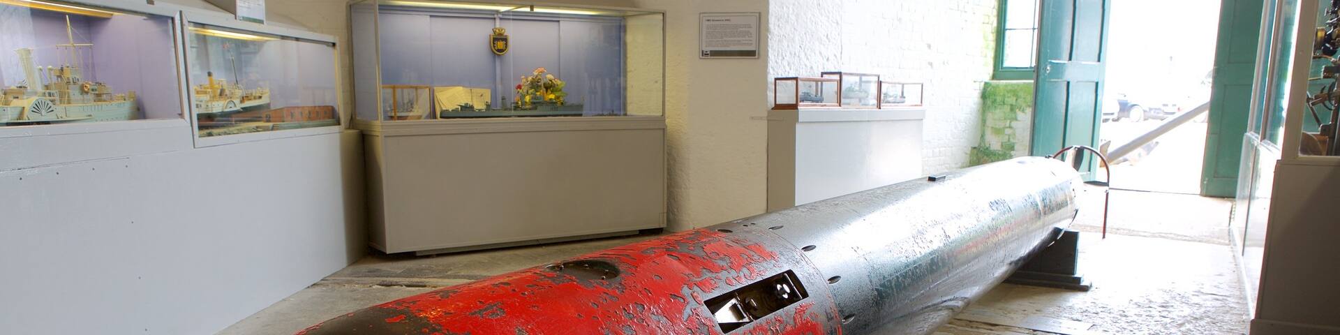Nothe Fort showing military items and interior views